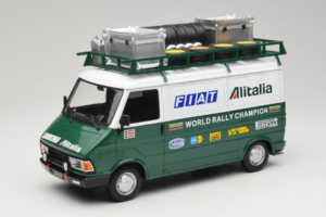 Fiat 242 Alitalia Rally Team Assistance With Trailer 1978 IXO 1:18 18CMC027WX Metalas - nuotrauka 2 iš 7