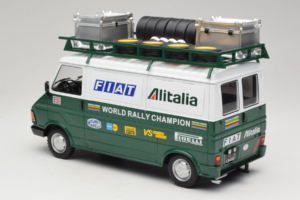 Fiat 242 Alitalia Rally Team Assistance With Trailer 1978 IXO 1:18 18CMC027WX Metalas - nuotrauka 6 iš 7