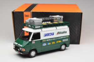 Fiat 242 Alitalia Rally Team Assistance With Trailer 1978 IXO 1:18 18CMC027WX Metalas - nuotrauka 7 iš 7