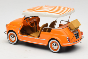 Fiat 500 Jolly Oranžinis Norev 1:18 187791 Metalas - nuotrauka 5 iš 6