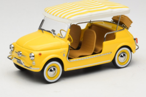 Fiat 500 Jolly Geltonas Norev 1:18 187790 Metalas