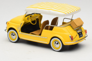 Fiat 500 Jolly Geltonas Norev 1:18 187790 Metalas - nuotrauka 5 iš 6
