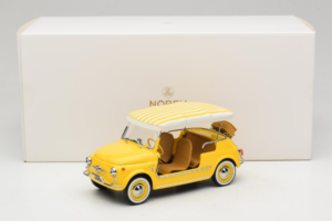 Fiat 500 Jolly Geltonas Norev 1:18 187790 Metalas - nuotrauka 6 iš 6