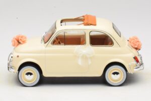 Fiat 500 L Dramblio Kaulo Wedding Gift Norev 1:18 187780 Metalas - nuotrauka 3 iš 6