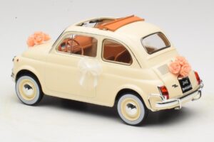 Fiat 500 L Dramblio Kaulo Wedding Gift Norev 1:18 187780 Metalas - nuotrauka 5 iš 6