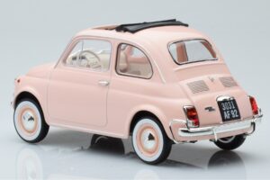 Fiat 500 L Rožinis Special Birth Pack Norev 1:18 187774 Metalas - nuotrauka 5 iš 6