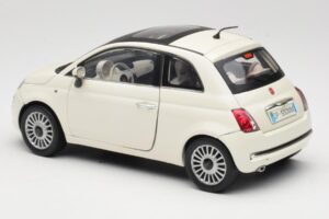Fiat 500 Baltas Mondo Motors 1:18 500291 Metalas - nuotrauka 7 iš 8