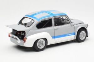 Fiat Abarth 1000 TCR Matinė Pilka Mėlynos Juostos AUTOart 1:18 72642 Metalas - nuotrauka 3 iš 8