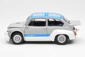 Fiat Abarth 1000 TCR Matinė Pilka Mėlynos Juostos AUTOart 1:18 72642 Metalas - nuotrauka 4 iš 8