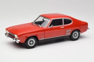 Ford Capri Mk1 1700 GT Raudonas Minichamps 1:18 180089001 Metalas