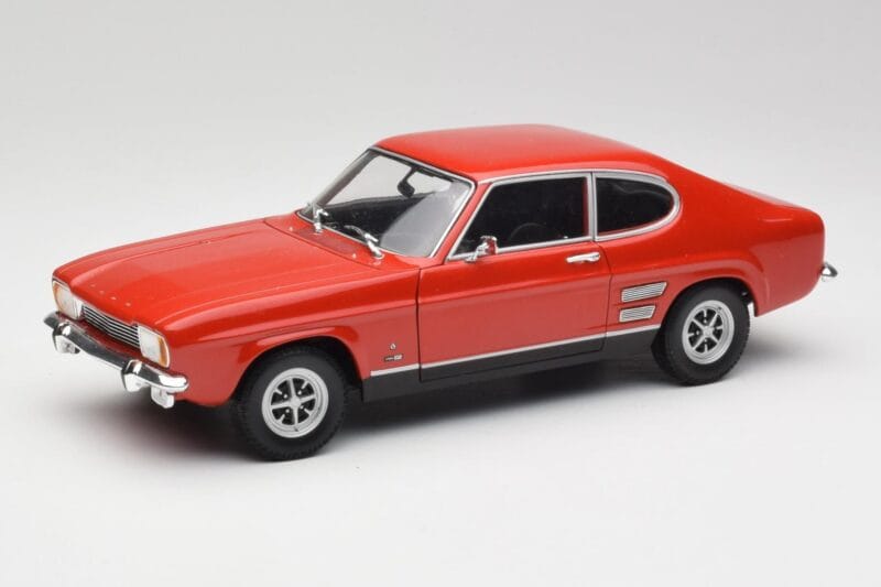 Ford Capri Mk1 1700 GT Raudonas Minichamps 1:18 180089001 Metalas