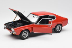 Ford Capri Mk1 2600 RS Raudona Juoda Minichamps 1:18 180089071 Metalas - nuotrauka 2 iš 8