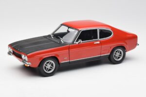 Ford Capri Mk1 2600 RS Raudona Juoda Minichamps 1:18 180089071 Metalas
