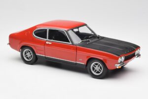 Ford Capri Mk1 2600 RS Raudona Juoda Minichamps 1:18 180089071 Metalas - nuotrauka 6 iš 8