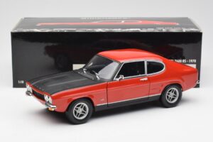 Ford Capri Mk1 2600 RS Raudona Juoda Minichamps 1:18 180089071 Metalas - nuotrauka 8 iš 8