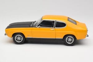 Ford Capri 2600 RS Signal Geltonas Su Juodu Minichamps 1:18 180089070 Metalas - nuotrauka 4 iš 8