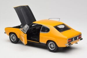 Ford Capri 2600 RS Signal Geltonas Su Juodu Minichamps 1:18 180089070 Metalas - nuotrauka 5 iš 8