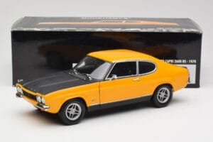 Ford Capri 2600 RS Signal Geltonas Su Juodu Minichamps 1:18 180089070 Metalas - nuotrauka 8 iš 8