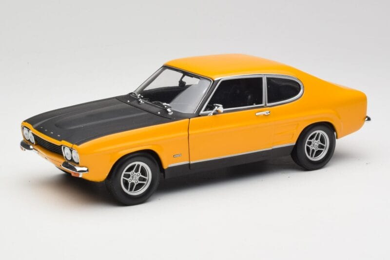 Ford Capri 2600 RS Signal Geltonas Su Juodu Minichamps 1:18 180089070 Metalas