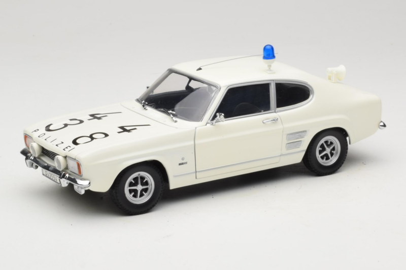Ford Capri Autobahnpolizei Dusseldorf Minichamps 1:18 150089090 Metalas