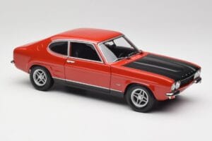 Ford Capri Mk1 RS 2600 Raudona & Juoda Minichamps 1:18 150089076 Metalas - nuotrauka 6 iš 8