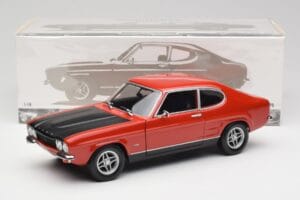 Ford Capri Mk1 RS 2600 Raudona & Juoda Minichamps 1:18 150089076 Metalas - nuotrauka 8 iš 8
