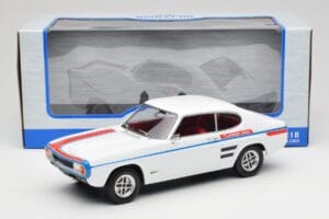 Ford Capri Mk1 GT Turbo Baltas MCG 1:18 MCG18539 Metalas - nuotrauka 6 iš 6