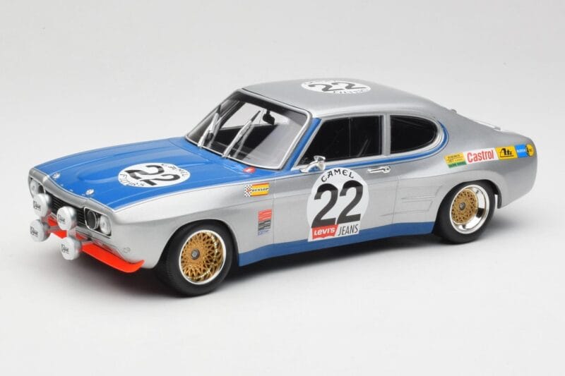 Ford Capri Mk1 RS 2600 #22 Ford Koln D. Glemser / A. Soler-Roig Winners 24 Hours of Spa 1971 Minichamps 1:18 155718522 Metala
