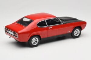 Ford Capri Mk1 RS 2600 Raudonas su Juodu Gaubtu MCG 1:18 MCG18538 Metalas - nuotrauka 2 iš 6