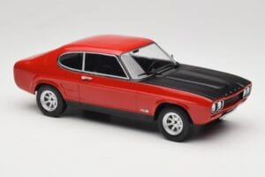 Ford Capri Mk1 RS 2600 Raudonas su Juodu Gaubtu MCG 1:18 MCG18538 Metalas - nuotrauka 4 iš 6