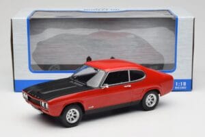Ford Capri Mk1 RS 2600 Raudonas su Juodu Gaubtu MCG 1:18 MCG18538 Metalas - nuotrauka 6 iš 6
