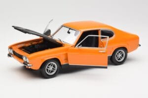 Ford Capri Mk1 RS 2600 Signal Orange Juodas Minichamps 1:18 150089077 Metalas - nuotrauka 2 iš 8
