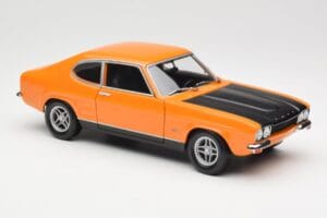 Ford Capri Mk1 RS 2600 Signal Orange Juodas Minichamps 1:18 150089077 Metalas - nuotrauka 6 iš 8