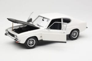 Ford Capri Mk1 RS 2600 Baltas Juodas Minichamps 1:18 150089078 Metalas - nuotrauka 2 iš 8