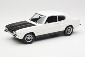 Ford Capri Mk1 RS 2600 Baltas Juodas Minichamps 1:18 150089078 Metalas
