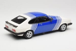Ford Capri Mk2 3.0 Baltas su Mėlynais Dryžiais Minichamps 1:18 155788600 Metalas - nuotrauka 2 iš 6