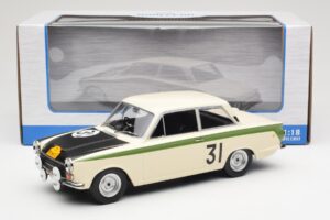 Ford Cortina Lotus #31 J. Ickx / G. Staepelaere Marathon de la Route 1966 MCG 1:18 MCG18436R Metalas - nuotrauka 6 iš 6