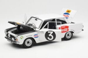 Ford Cortina Mk1 #3 P. Hughes / B. Young African Safari Rally 1964 AUTOart 1:18 86428 Metalas - nuotrauka 2 iš 8