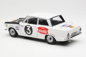 Ford Cortina Mk1 #3 P. Hughes / B. Young African Safari Rally 1964 AUTOart 1:18 86428 Metalas - nuotrauka 7 iš 8