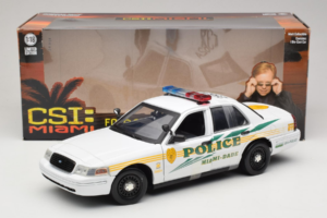 Ford Crown Victoria Police Interceptor CSI Miami GreenLight 1:18 13514 Metalas - nuotrauka 6 iš 6