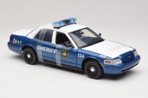 Ford Crown Victoria Police Interceptor The Walking Dead Greenlight 1:18 12957 Metalas - nuotrauka 4 iš 6