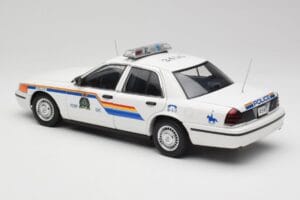 Ford Crown Victoria RCMP Police Car AUTOart 1:18 72706 Metalas - nuotrauka 7 iš 8