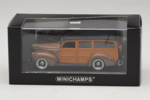 Ford DeLuxe Woody Station Wagon Rudas Minichamps 1:43 400082111 Metalas - nuotrauka 4 iš 4