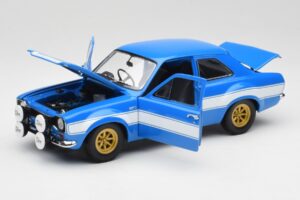 Ford Escort Mk1 RS 1600 Mėlynas Baltas Juostos Minichamps 1:18 100688102 Metalas - nuotrauka 2 iš 8