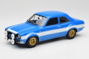 Ford Escort Mk1 RS 1600 Mėlynas Baltas Juostos Minichamps 1:18 100688102 Metalas