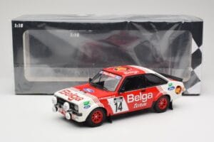 Ford Escort Mk2 RS 1800 #14 Droogmans / Joosten Belga 3rd Place Lotto Haspengouw Rally 1983 Minichamps 1:18 155838714 Metalas - nuotrauka 6 iš 6