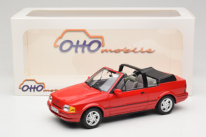 Ford Escort Mk4 XR3i Kabrioletas Flamenco Red Otto 1:18 OT1254 Derva - nuotrauka 6 iš 6