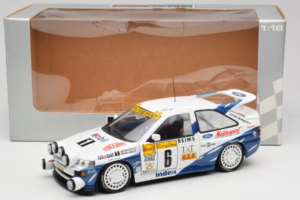 Ford Escort RS Cosworth Mobil 1 #6 F. Delecour / D. Grataloup Rally Monte Carlo Night Version Winner 1994 UT Models 1:18 3945 - nuotrauka 8 iš 8