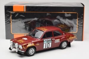 Ford Escort RS 1600 Mk1 #10 H. Mikkola / J. Davenport RAC Rally 1974 IXO 1:18 18RMC047C Metalas - nuotrauka 6 iš 6