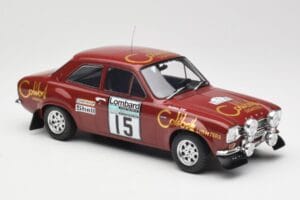 Ford Escort RS 1600 Mk1 #15 M. Alen / I. Kivimäki RAC Rally 1974 IXO 1:18 18RMC047B Metalas - nuotrauka 4 iš 6